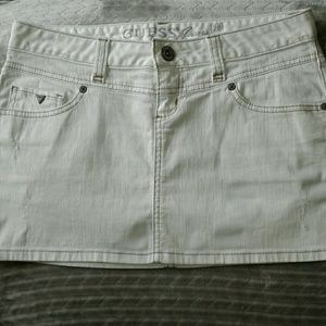 GUESS White Mini Skirt